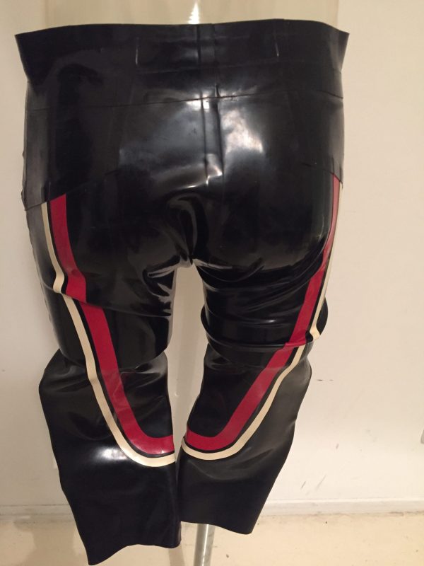 Mens Rubber Baseball Pants MTB01-2 back